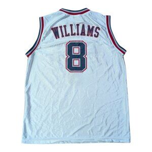 Deron Williams Jersey New Jersey Nets #8 White NBA Stadium Giveaway Brooklyn XL